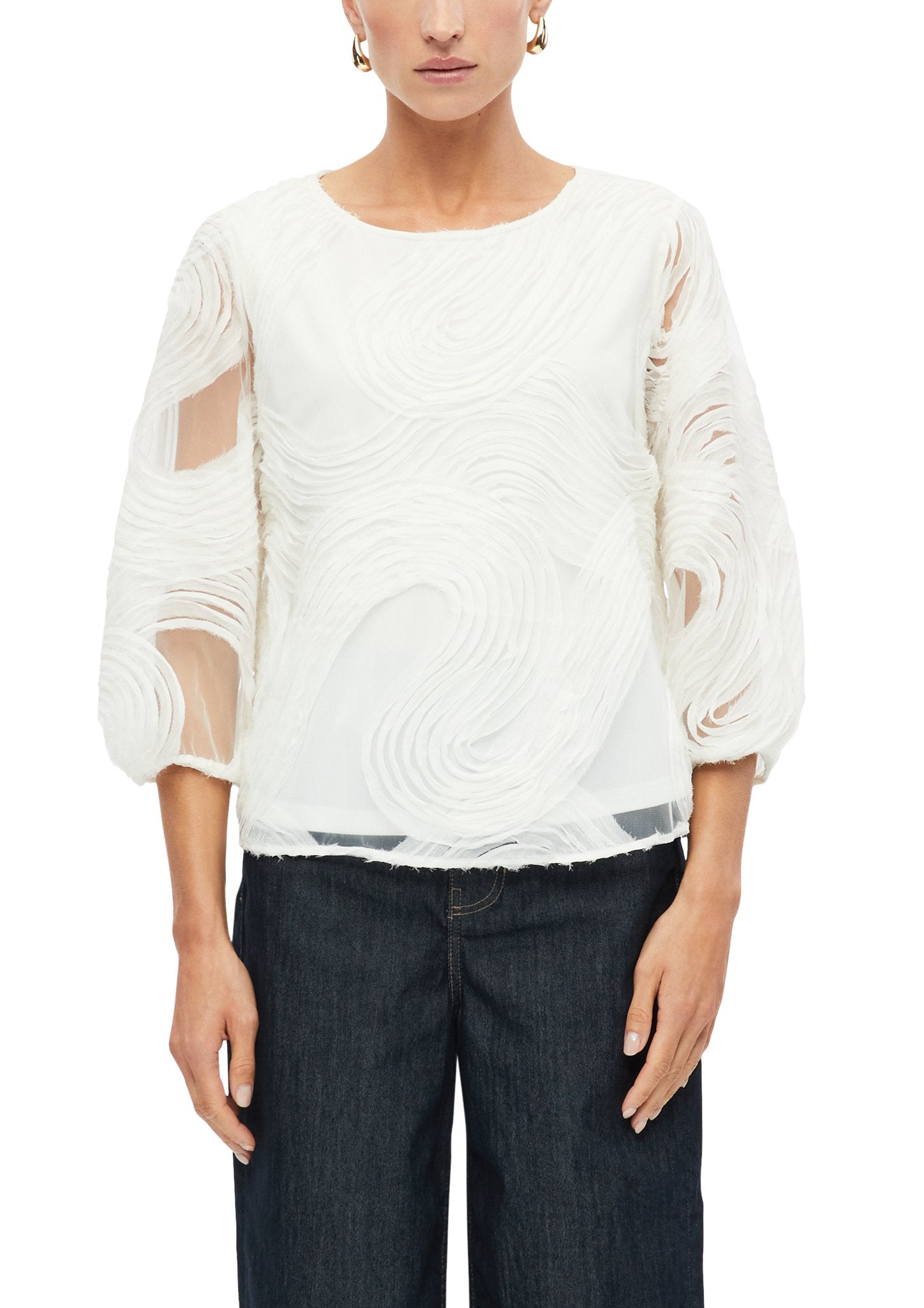 S. Oliver black Damen Blusen  White