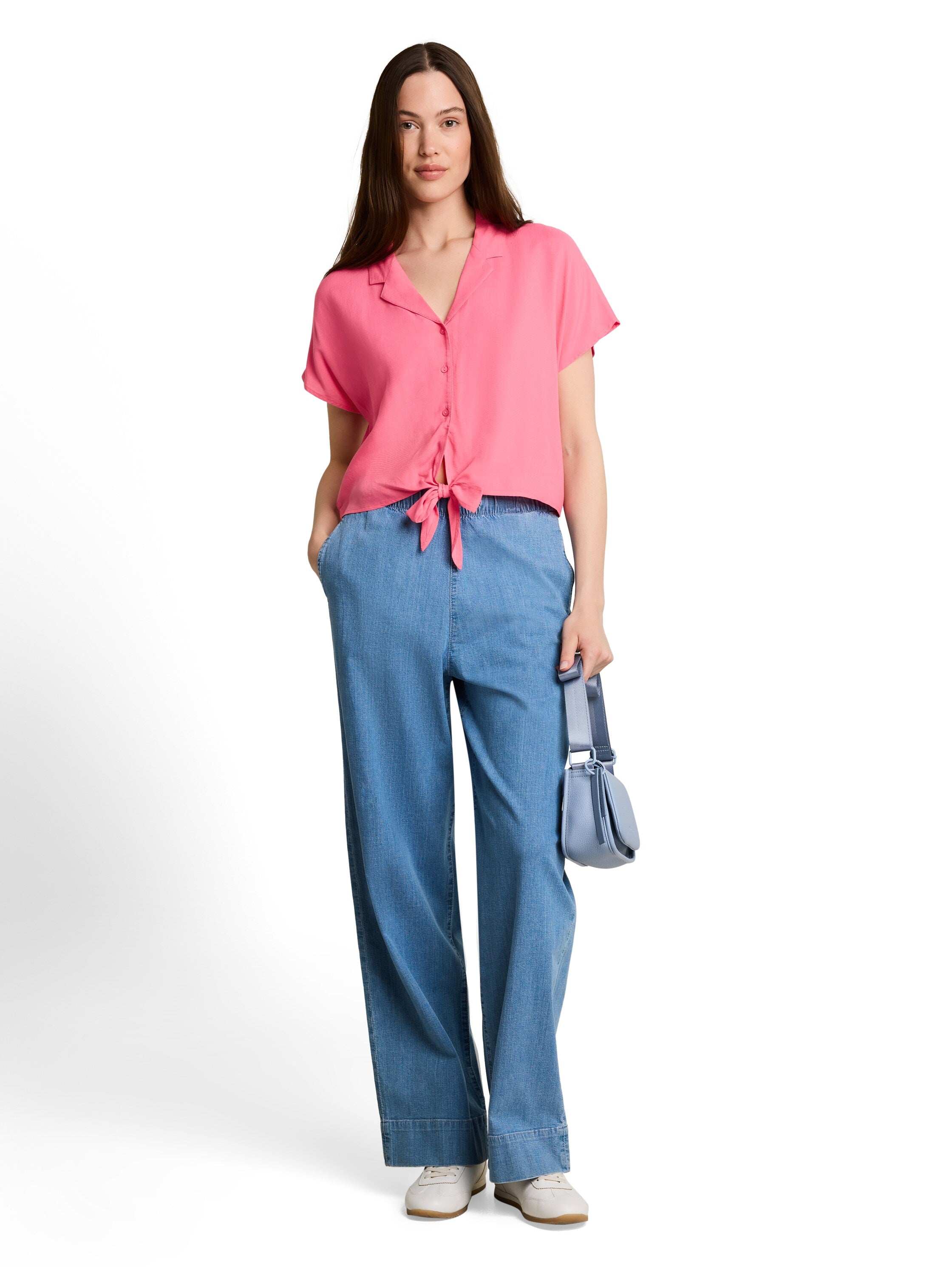 Tom Tailor denim Damen Blusen Soft Bright Pin