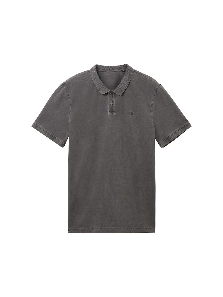 Tom Tailor denim Herren Polo-Shirts Coal Grey