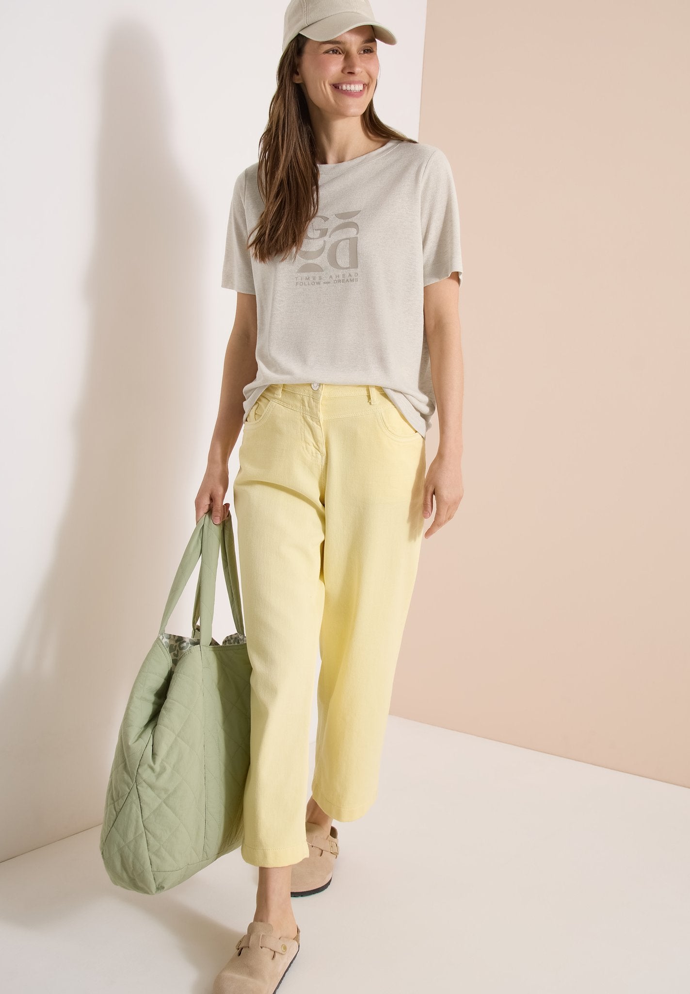 Cecil Damen T-Shirts  Macadamia