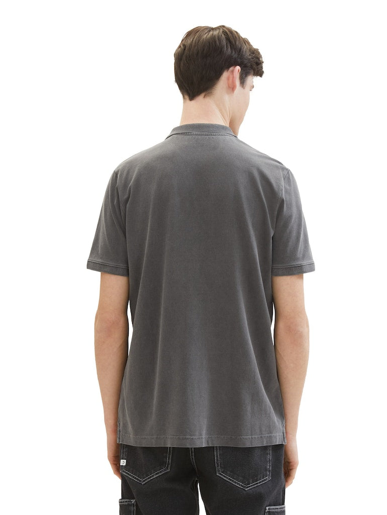 Tom Tailor denim Herren Polo-Shirts Coal Grey