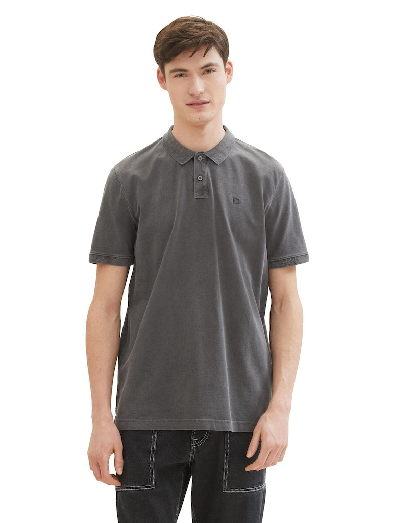 Tom Tailor denim Herren Polo-Shirts Coal Grey