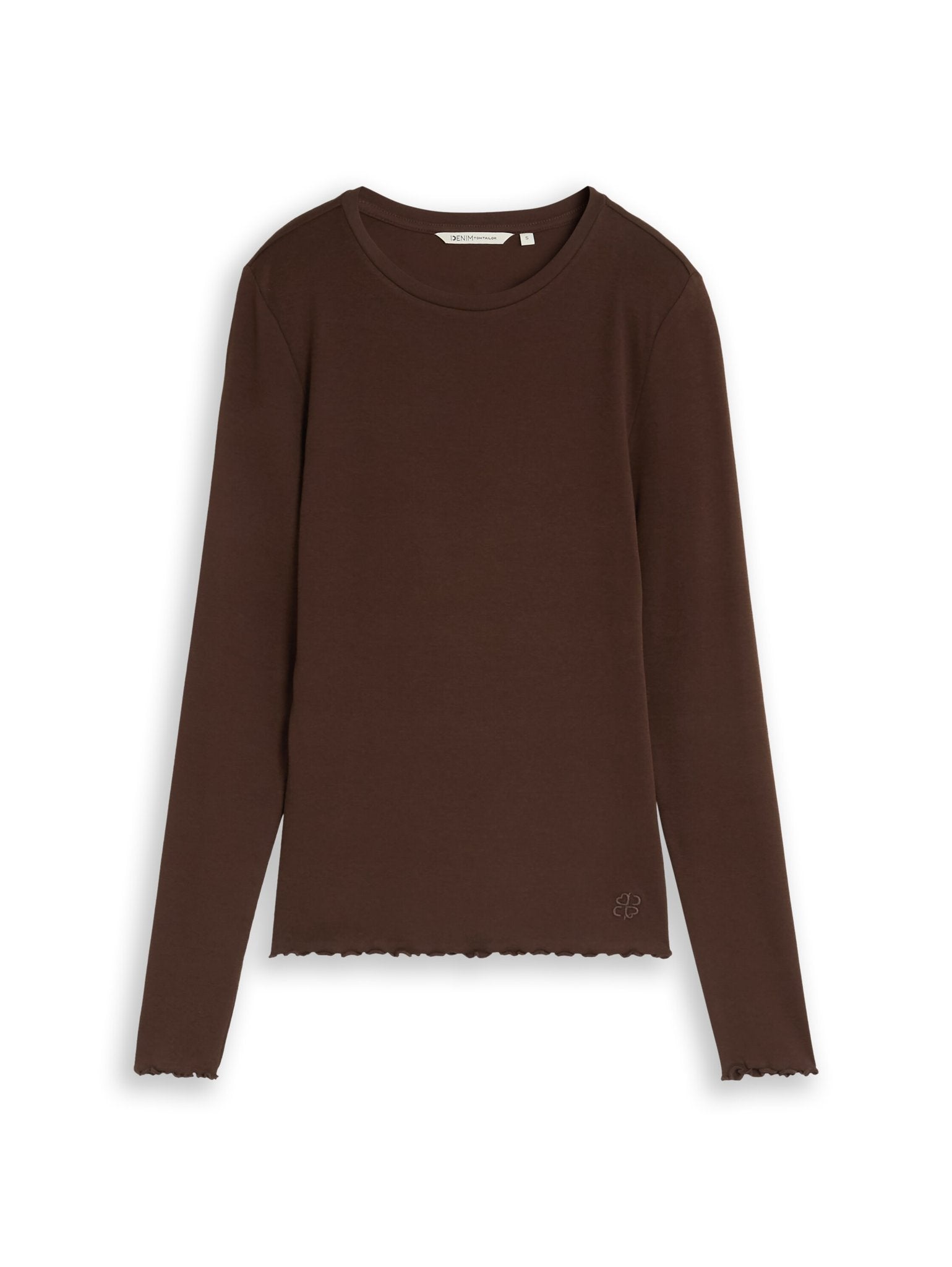 Tom Tailor denim Damen T-Shirts Cool Dark Brown