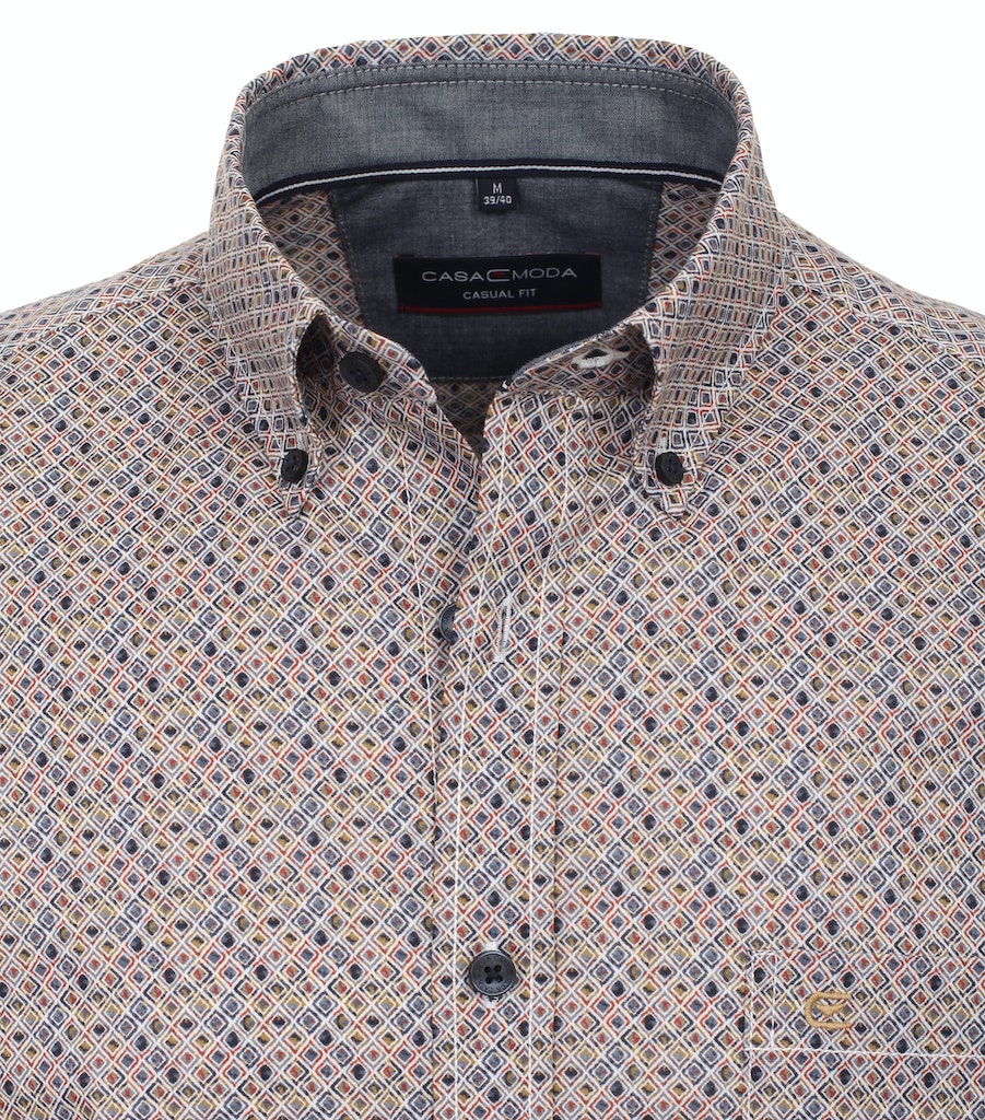 Casa Moda Herren Hemden kurz  Blau