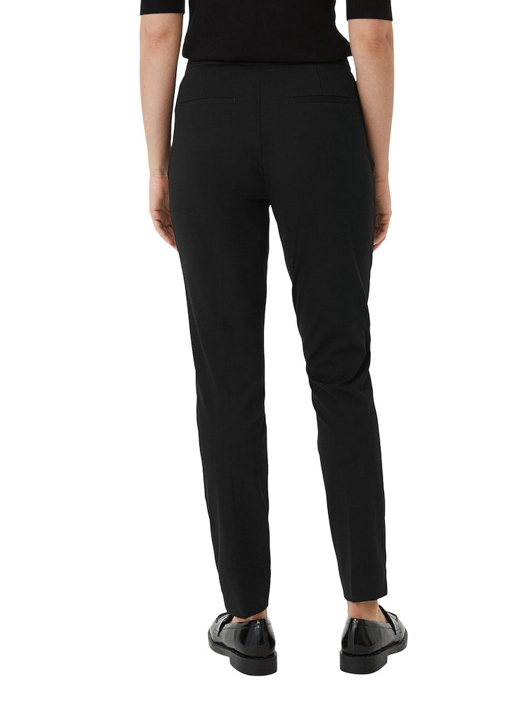 Comma Damen Hosen Grey/Black