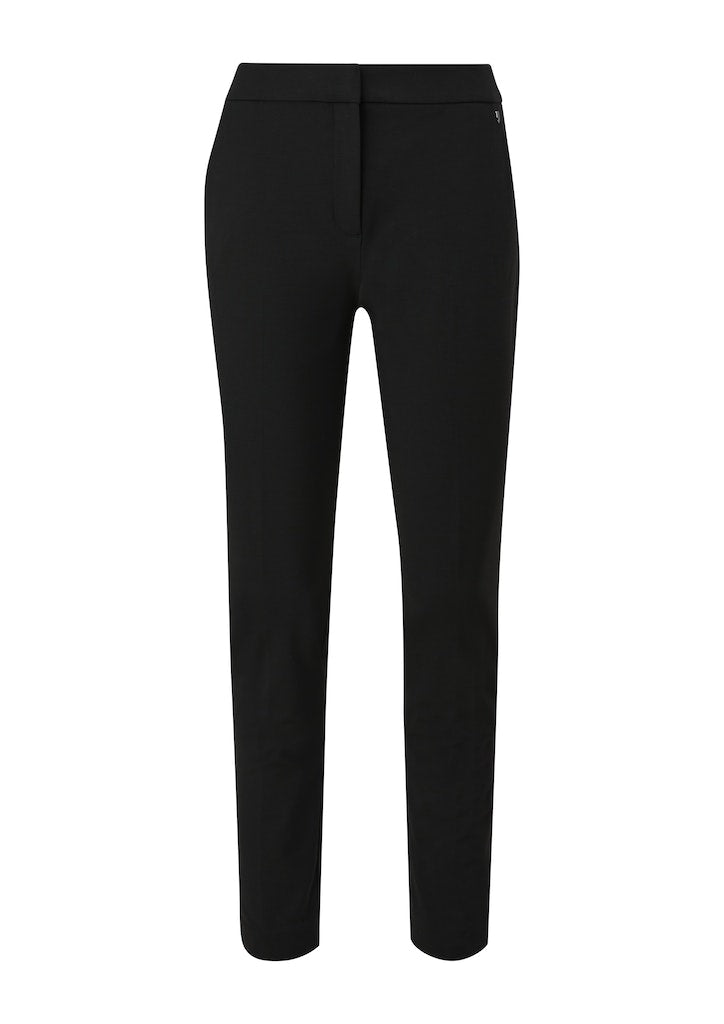 Comma Damen Hosen Grey/Black