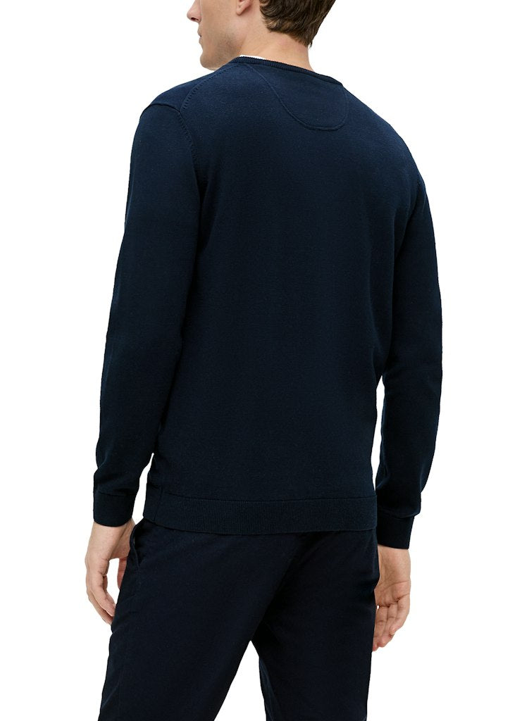 S. Oliver red Herren Pullover Blue