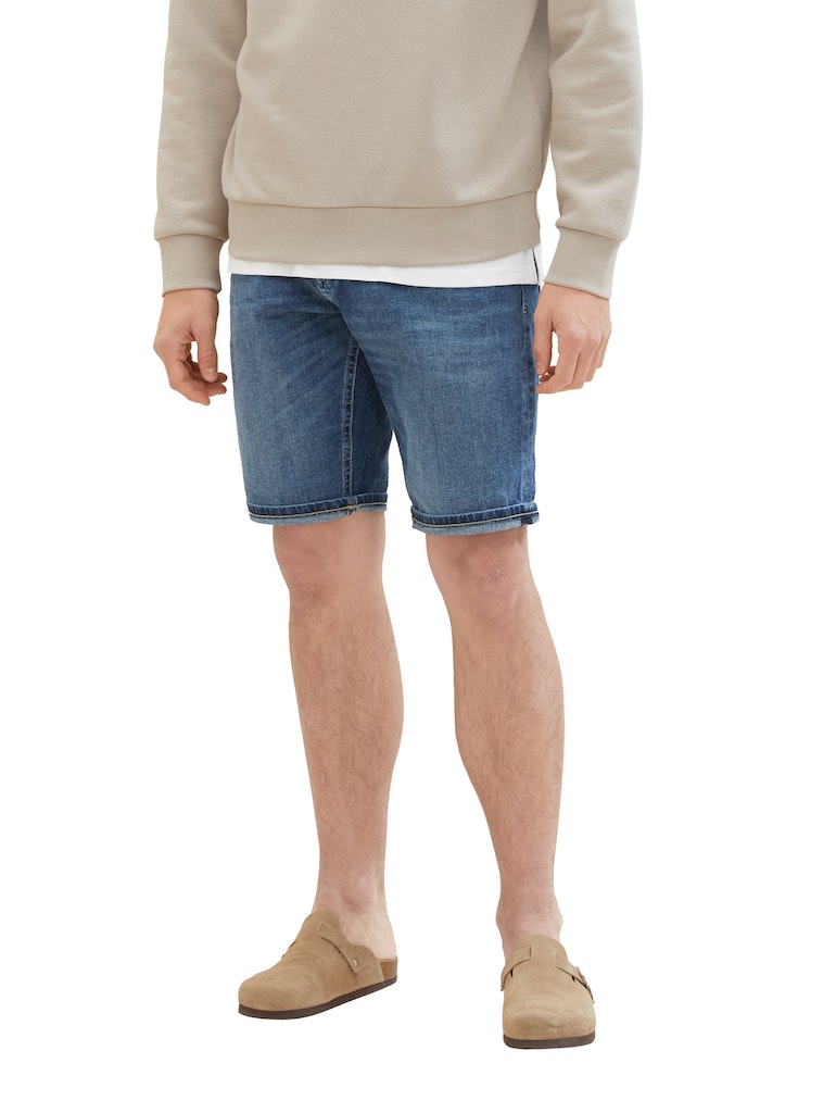 Tom Tailor Herren Shorts Mid Stone Wash