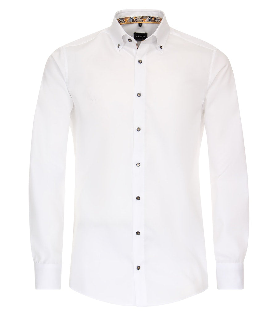 Casa Moda Herren Hemden lang  Weiss