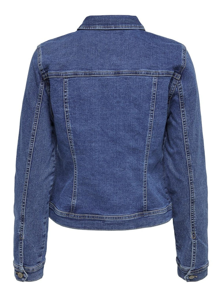 only Damen Jacken Medium Blue Den