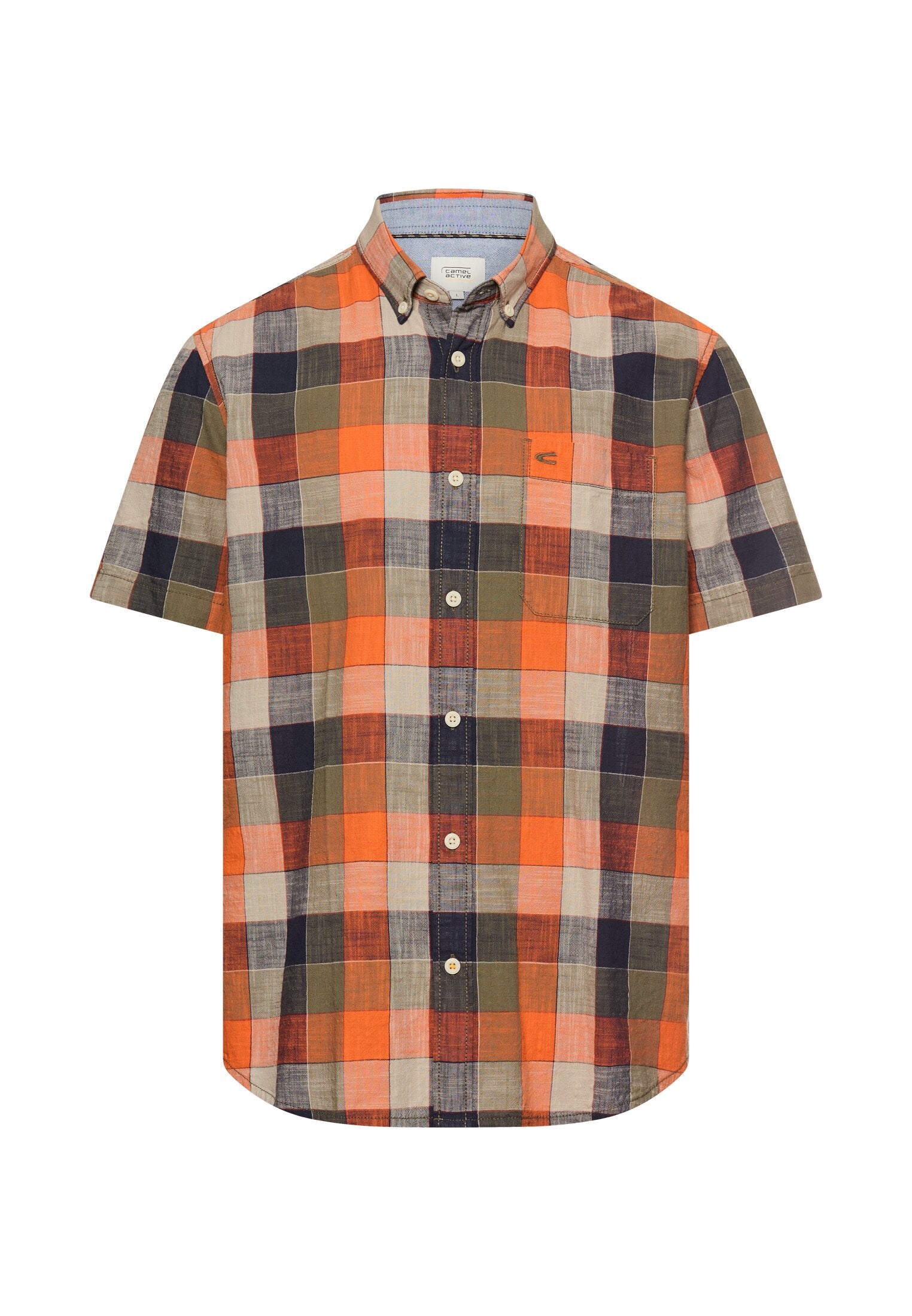 Camel active Herren Hemden kurz  Burned Orang