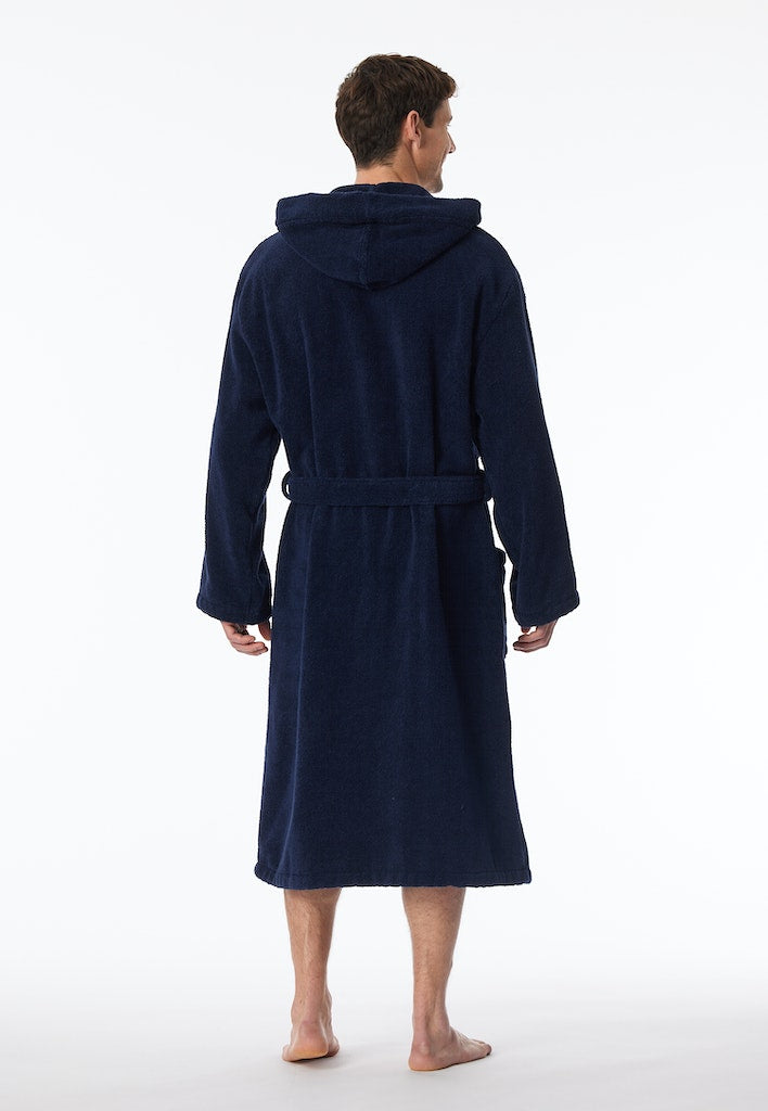 Schiesser Bademantel Navy