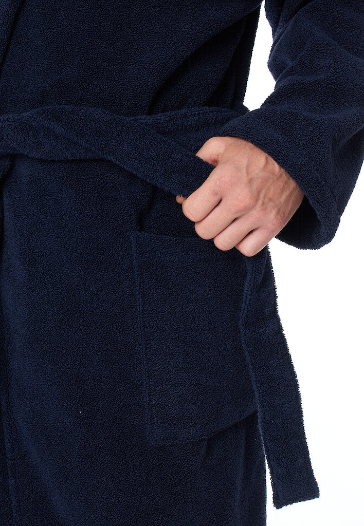 Schiesser Bademantel Navy