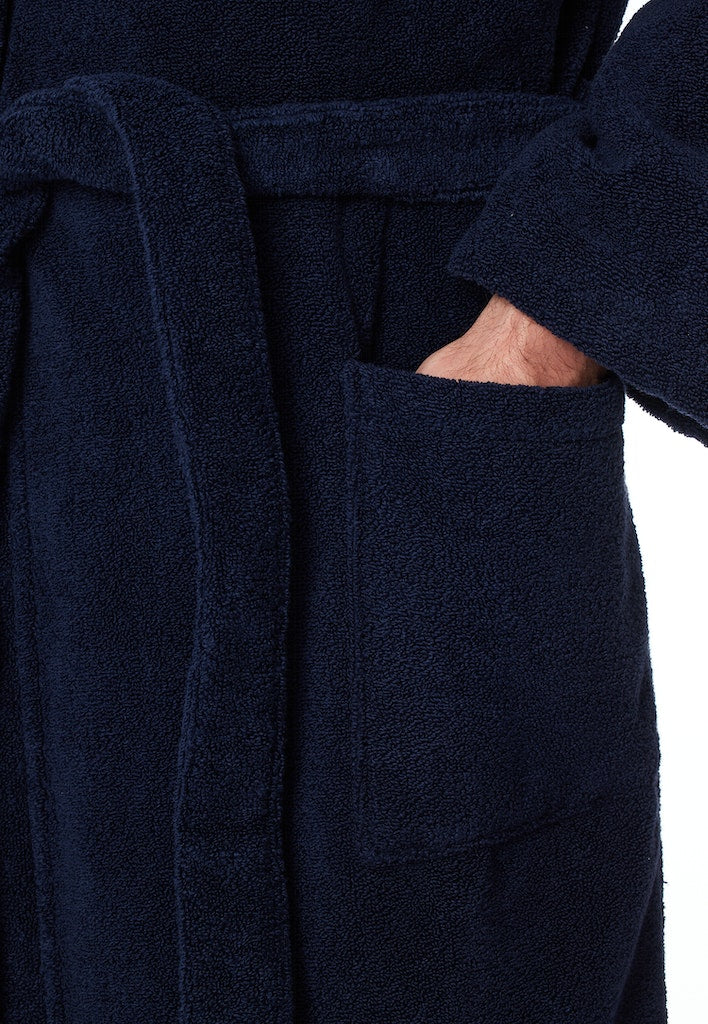 Schiesser Bademantel Navy