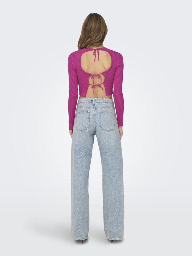 only Damen Pullover Raspberry Rose