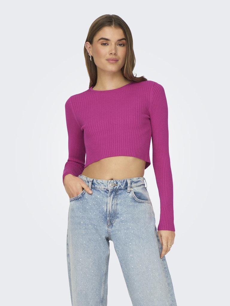 only Damen Pullover Raspberry Rose