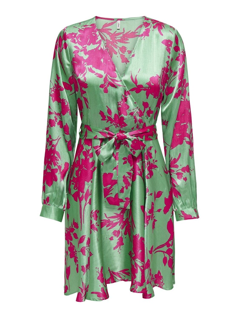 only Damen Kleider Pink Glo/Occ Bo