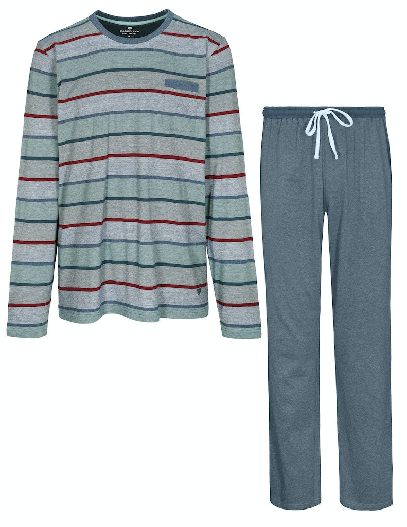 Katag Schlafanzug Darkblue Stripe