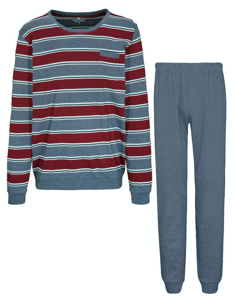 Katag Schlafanzug Darkblue Stripe