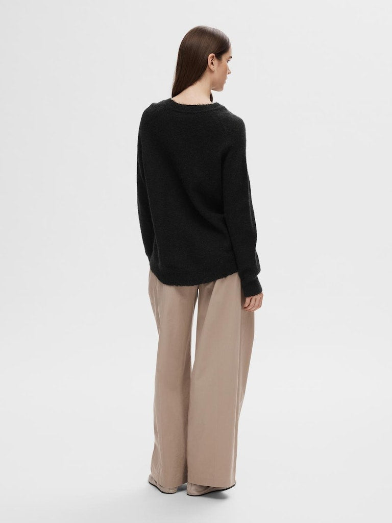 Selected Femme Damen Pullover Black