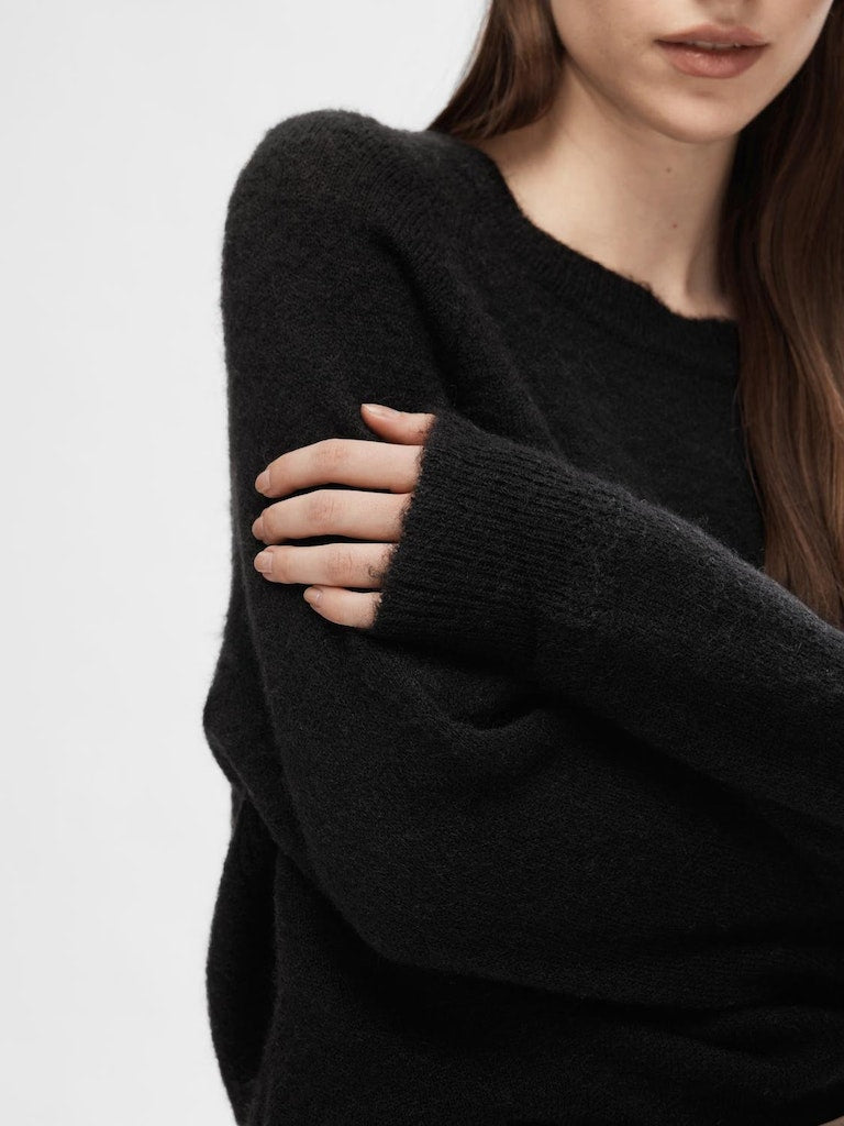 Selected Femme Damen Pullover Black
