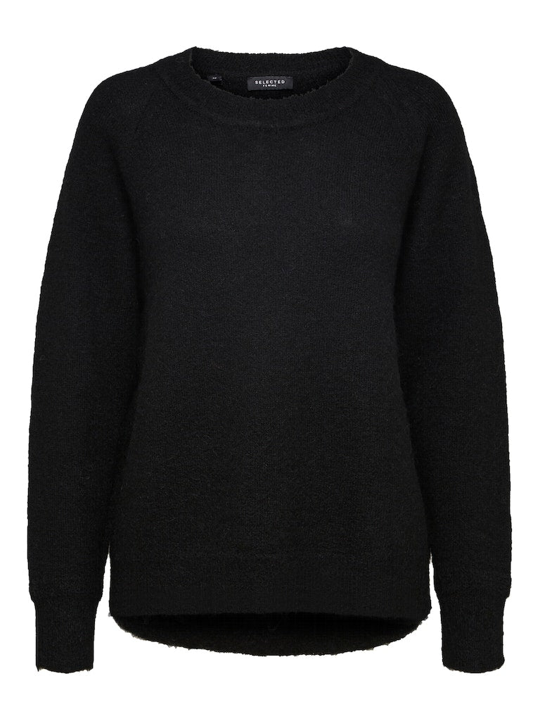 Selected Femme Damen Pullover Black