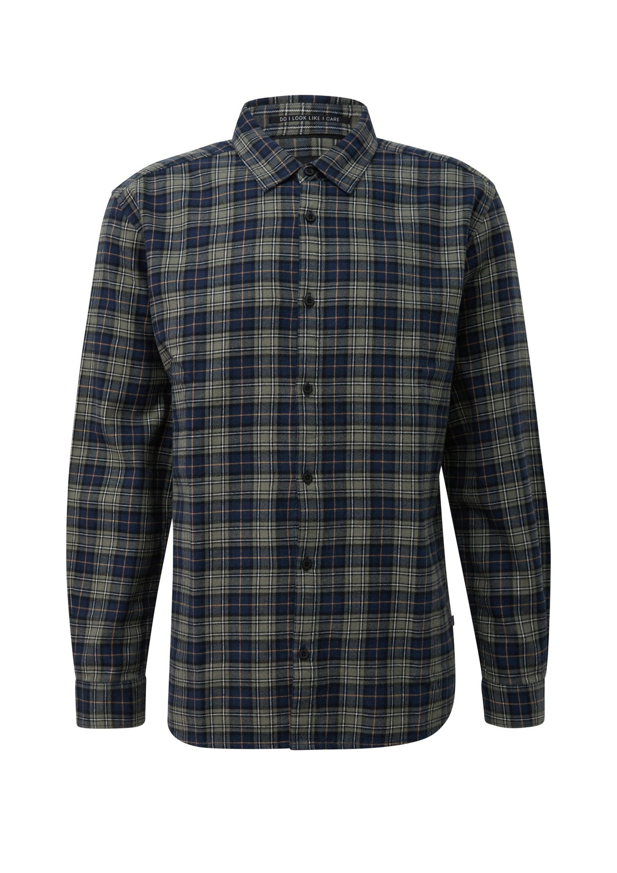 QS by S.Oliver Herren Hemden lang N Blue Green