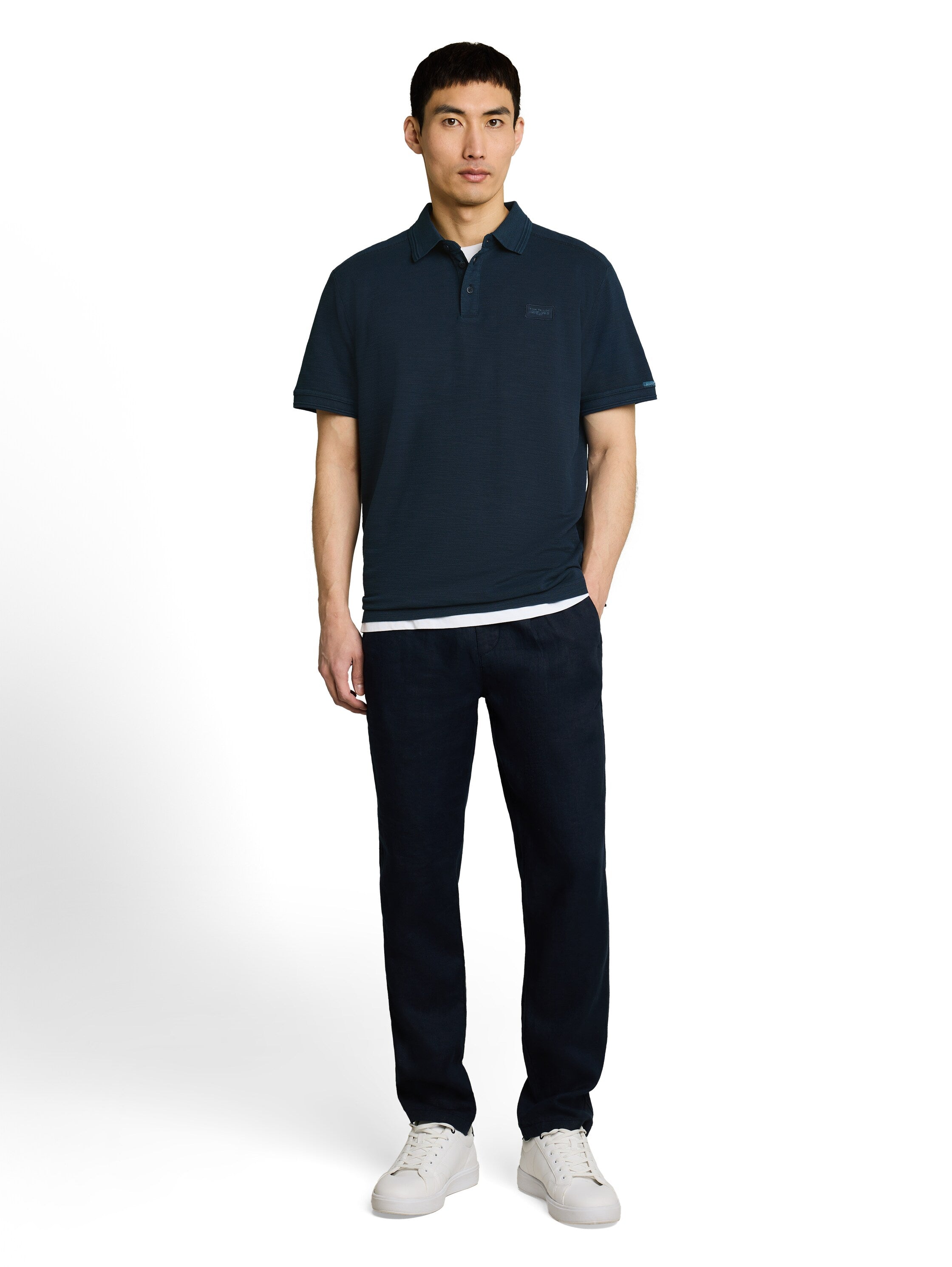Tom Tailor Herren Polo-Shirts Sky Captain Blu