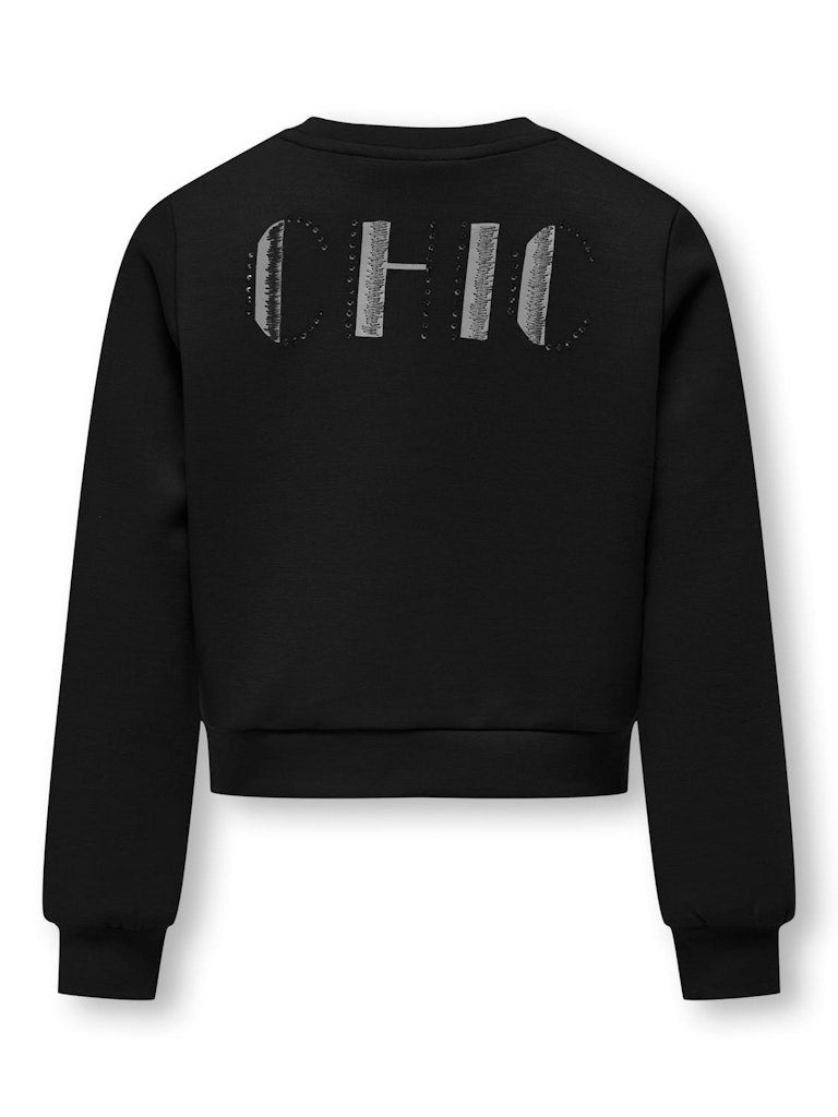 Only Mädchen Sweats & Sweatjacken Black/Chic