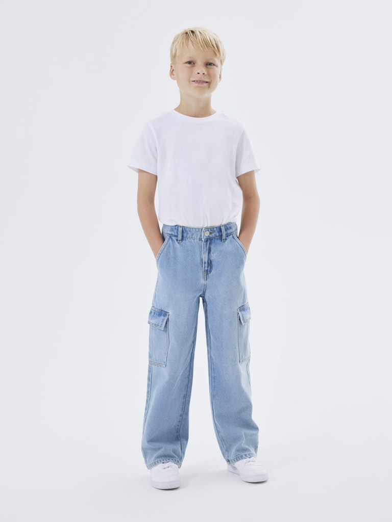 Name it Jungen Hosen & Shorts Light Blue Deni