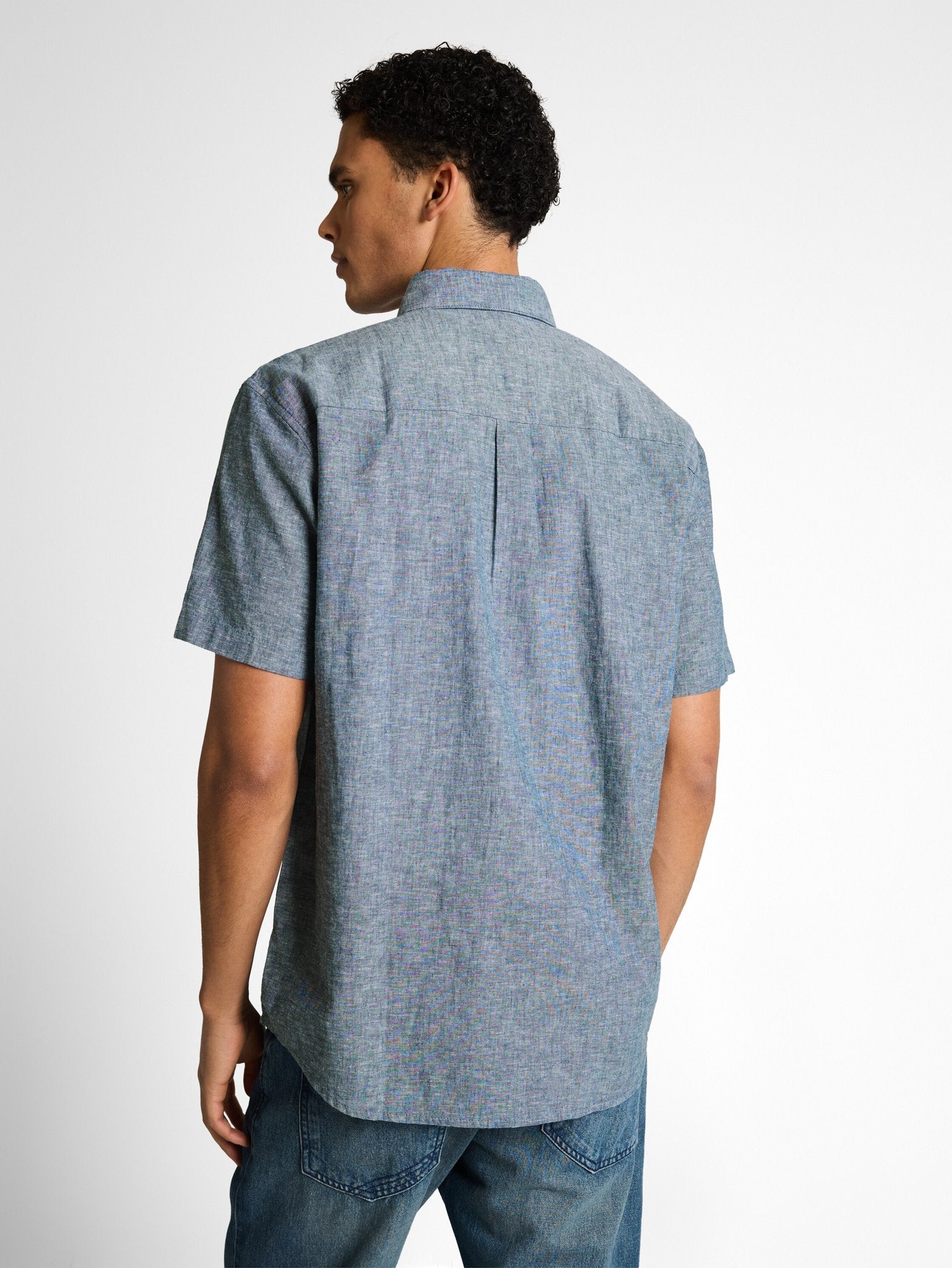 Tom Tailor denim Herren Hemden kurz Nighttime Blue