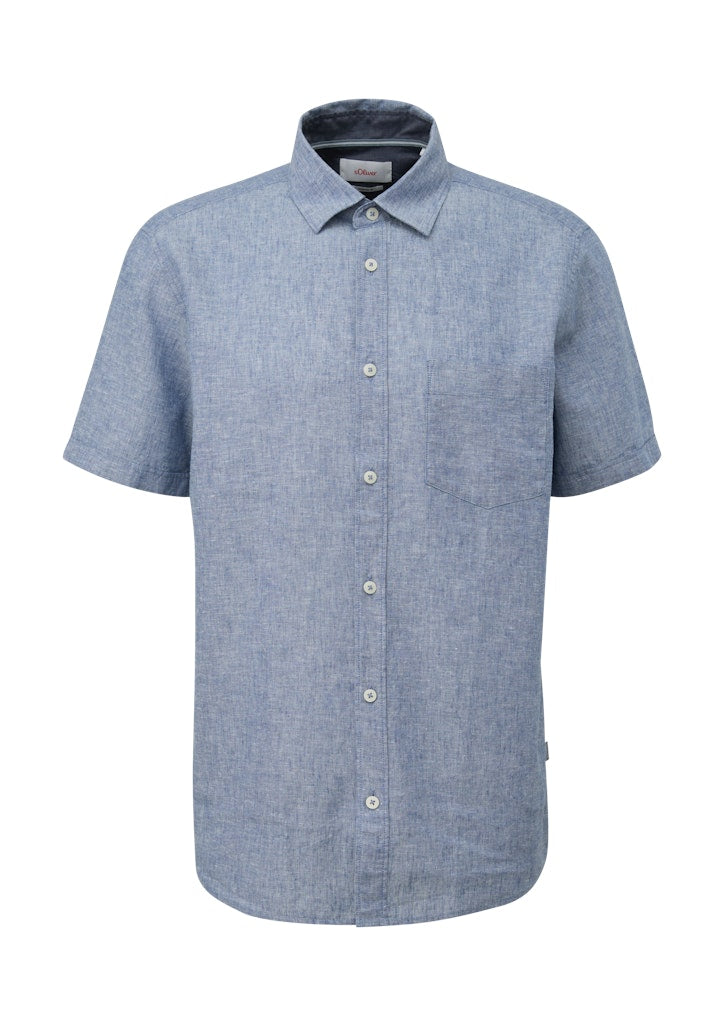 S. Oliver red Herren Hemden kurz Blue