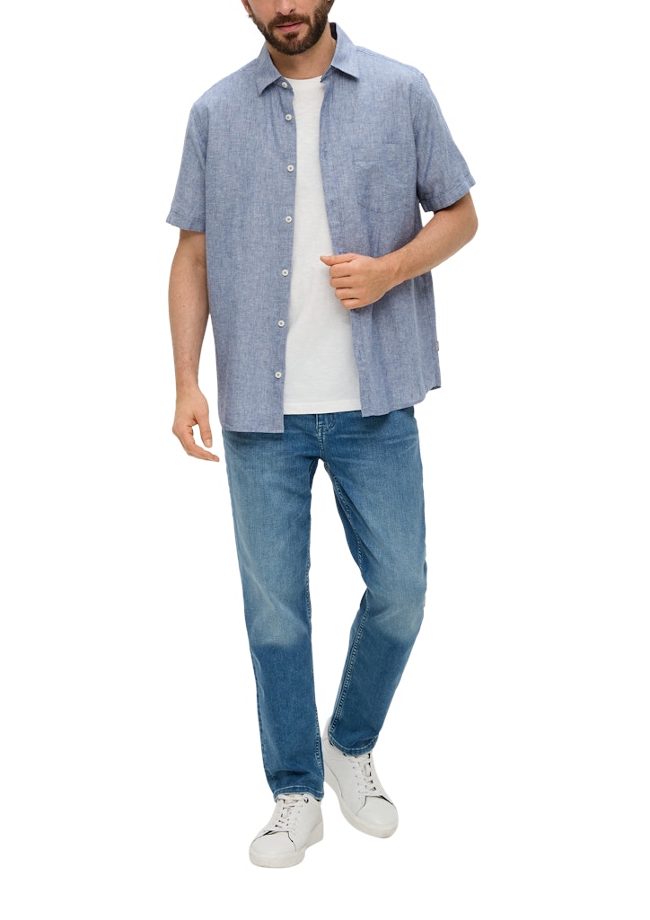 S. Oliver red Herren Hemden kurz Blue