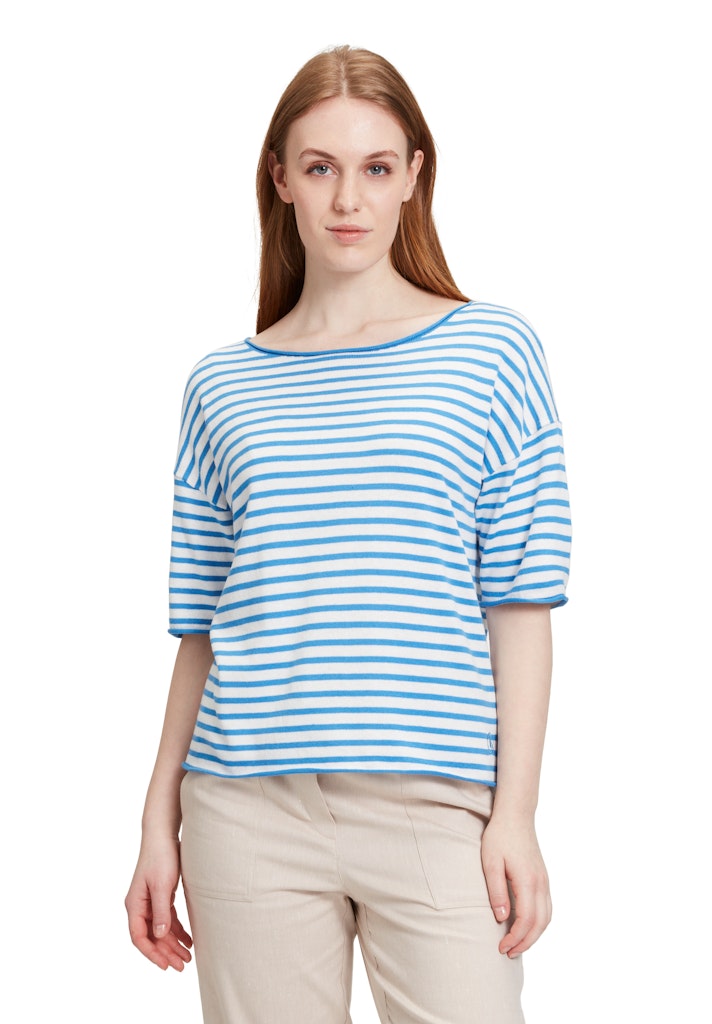 Betty & Co Damen Pullover Cream/Blue