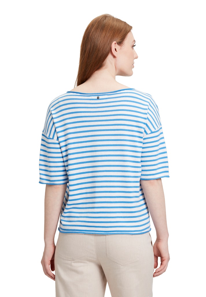 Betty & Co Damen Pullover Cream/Blue