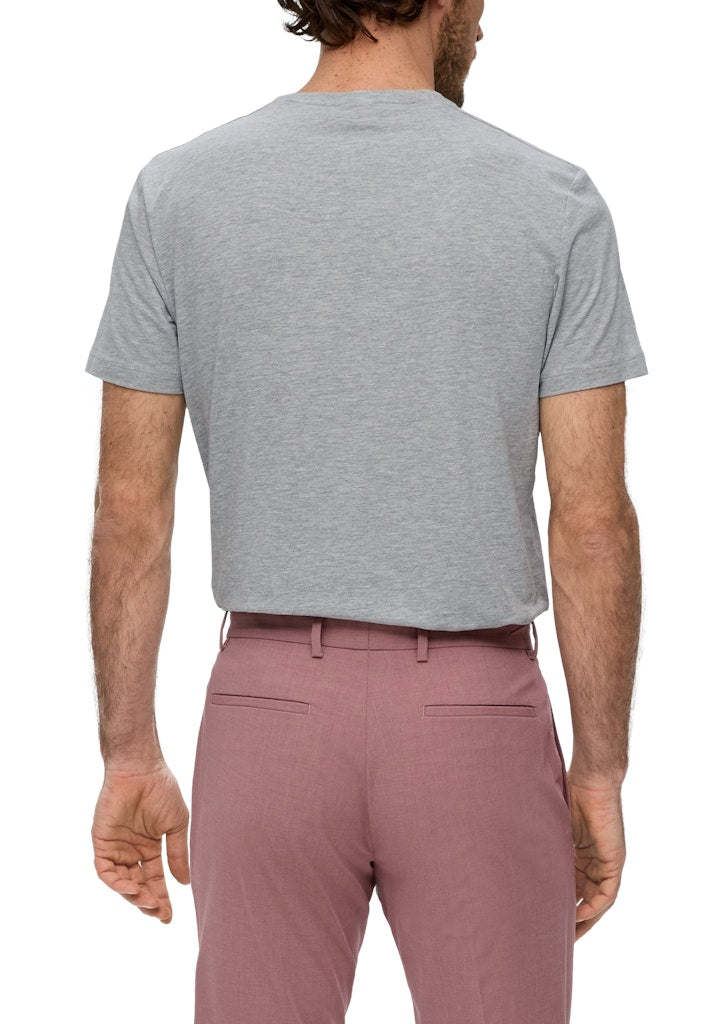 S. Oliver black Herren T-Shirts kurz Grey/Black