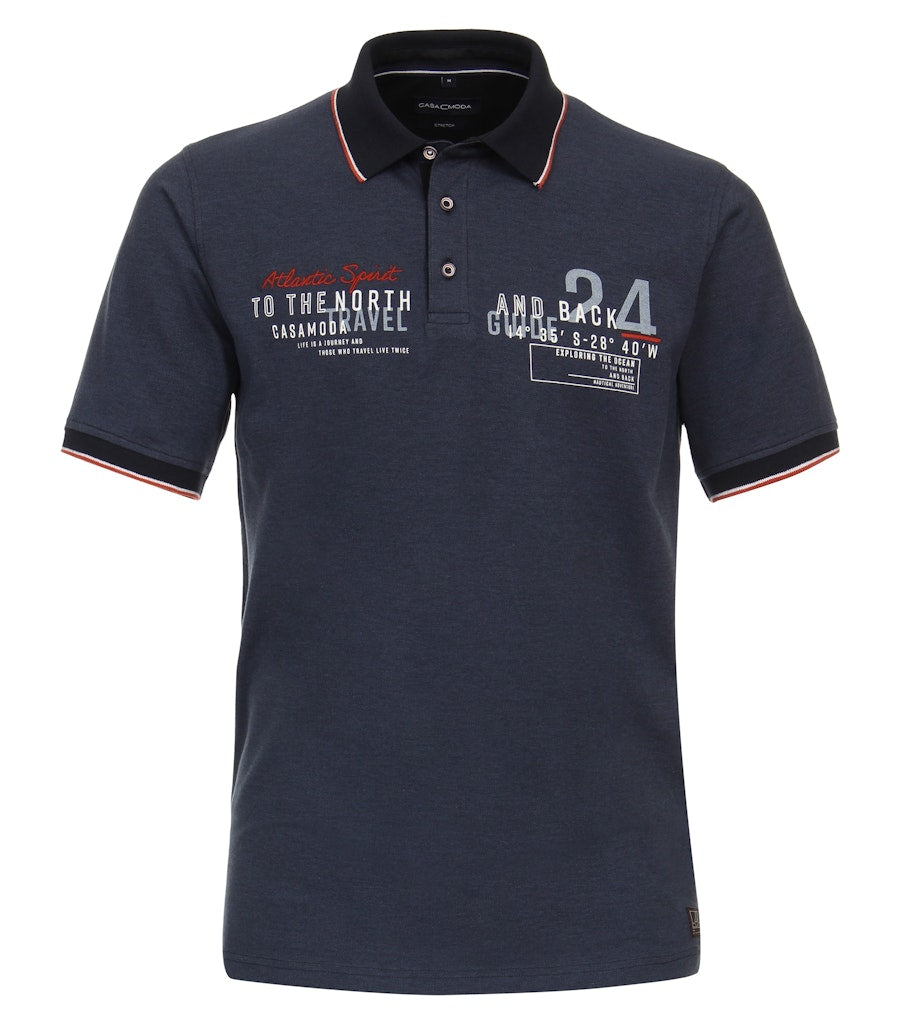 Casa Moda Herren T-Shirts kurz  Blau
