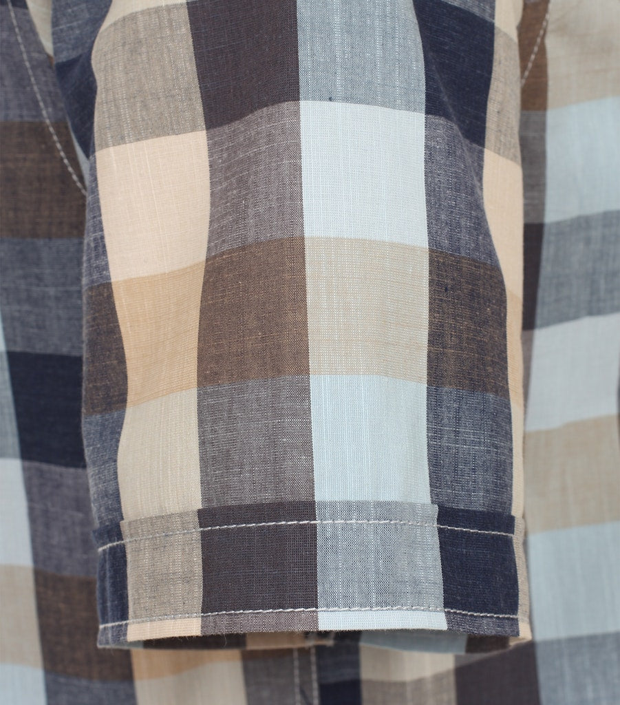 Casa Moda Herren Hemden kurz  Blau