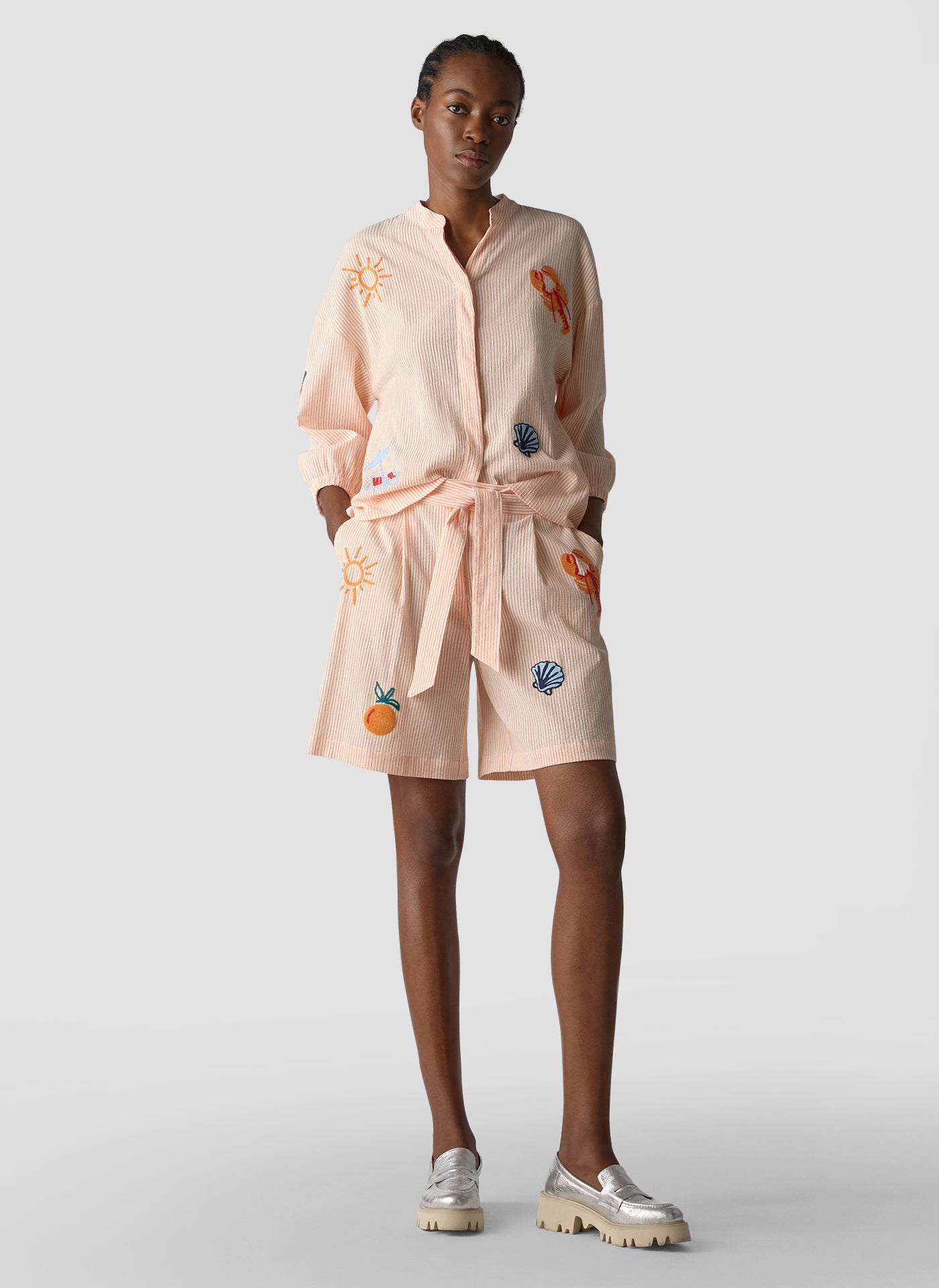 Le Comte Damen Hosen Orange