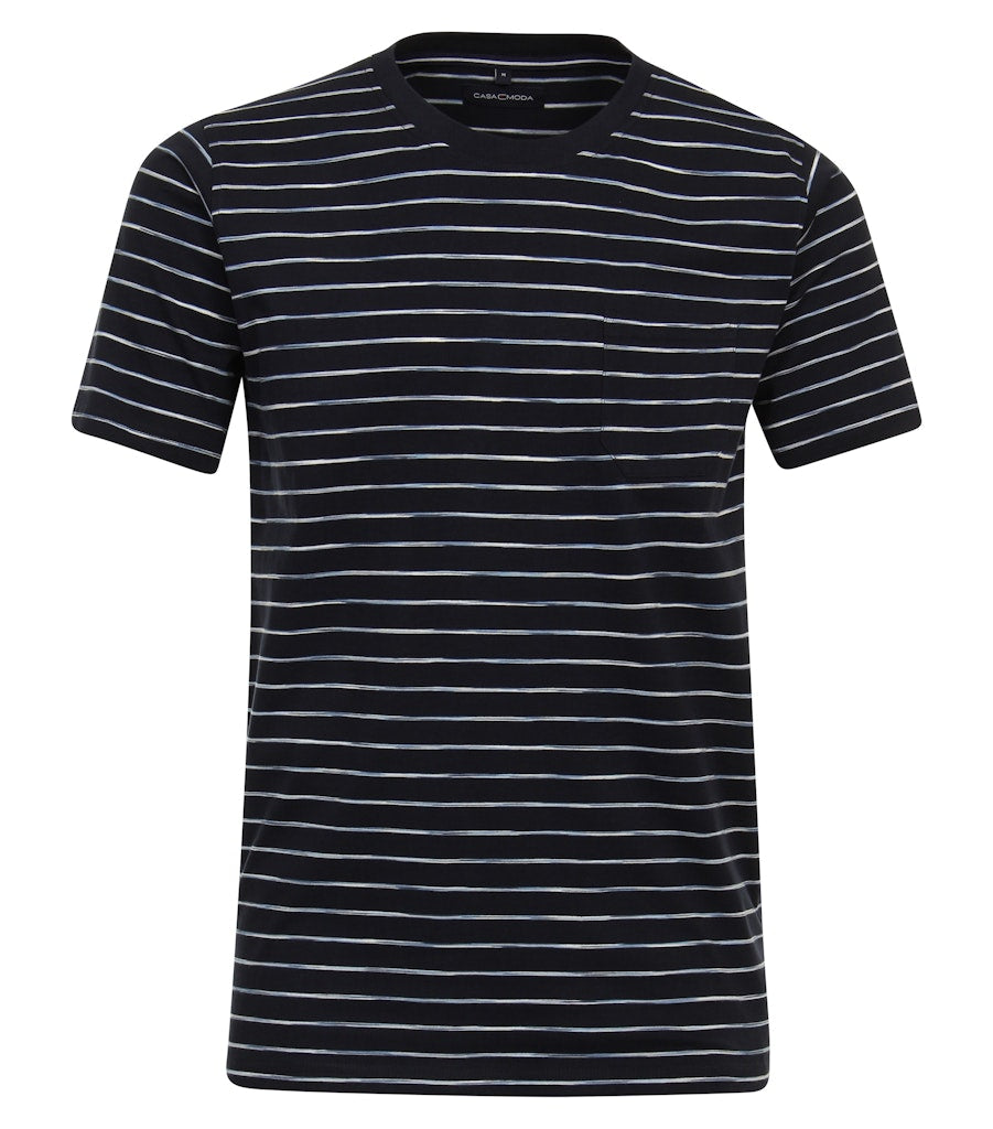 Casa Moda Herren T-Shirts kurz  Blau