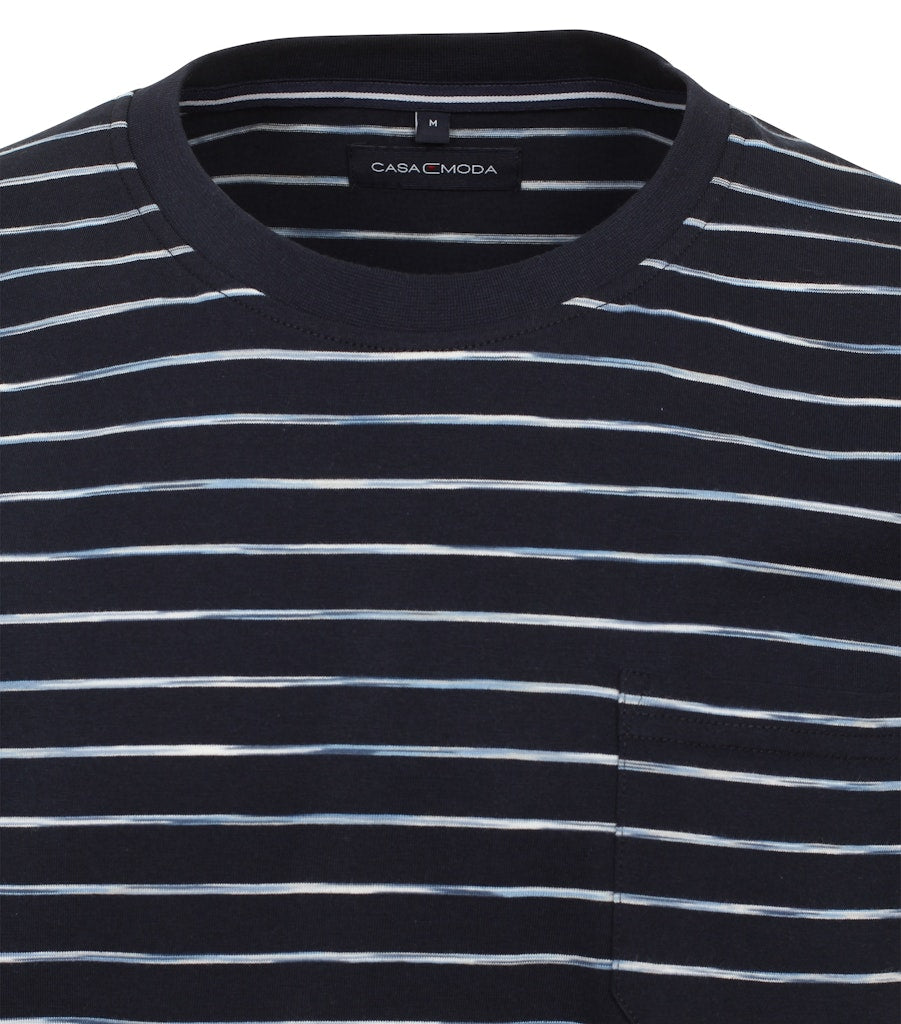 Casa Moda Herren T-Shirts kurz  Blau