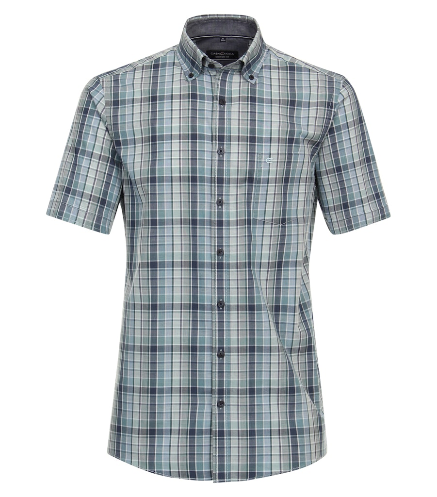 Casa Moda Herren Hemden kurz  Aqua Bis Pe