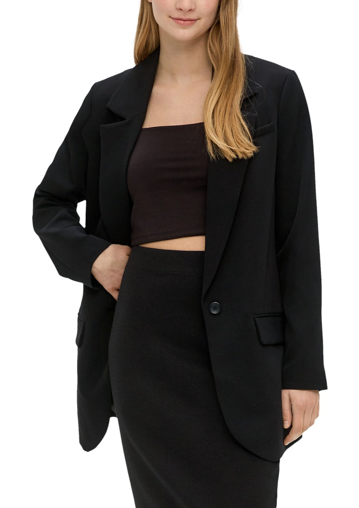 QS by S.Oliver Damen Blazer Grey/Black