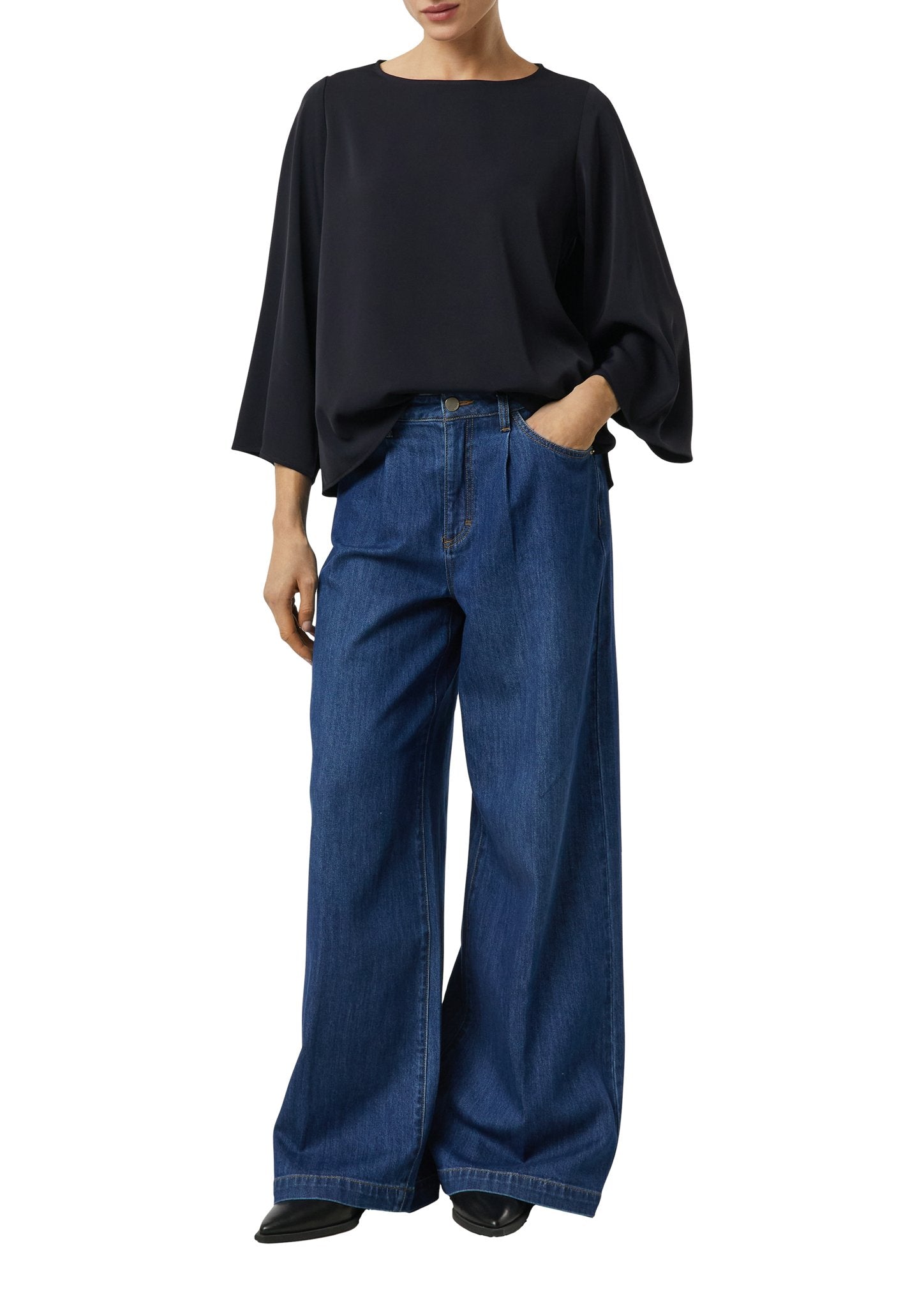 Comma Damen Blusen  Blue