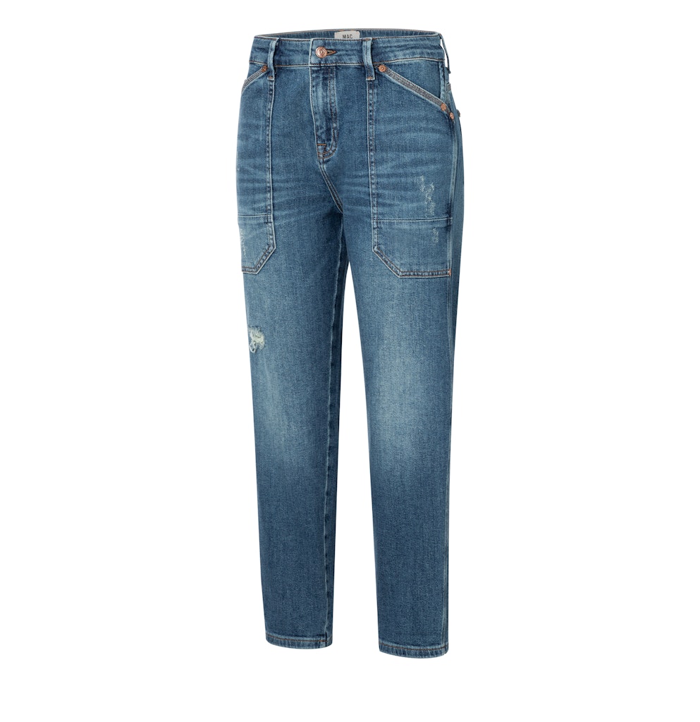 Mac Damen Jeans Mid Blue Chic W