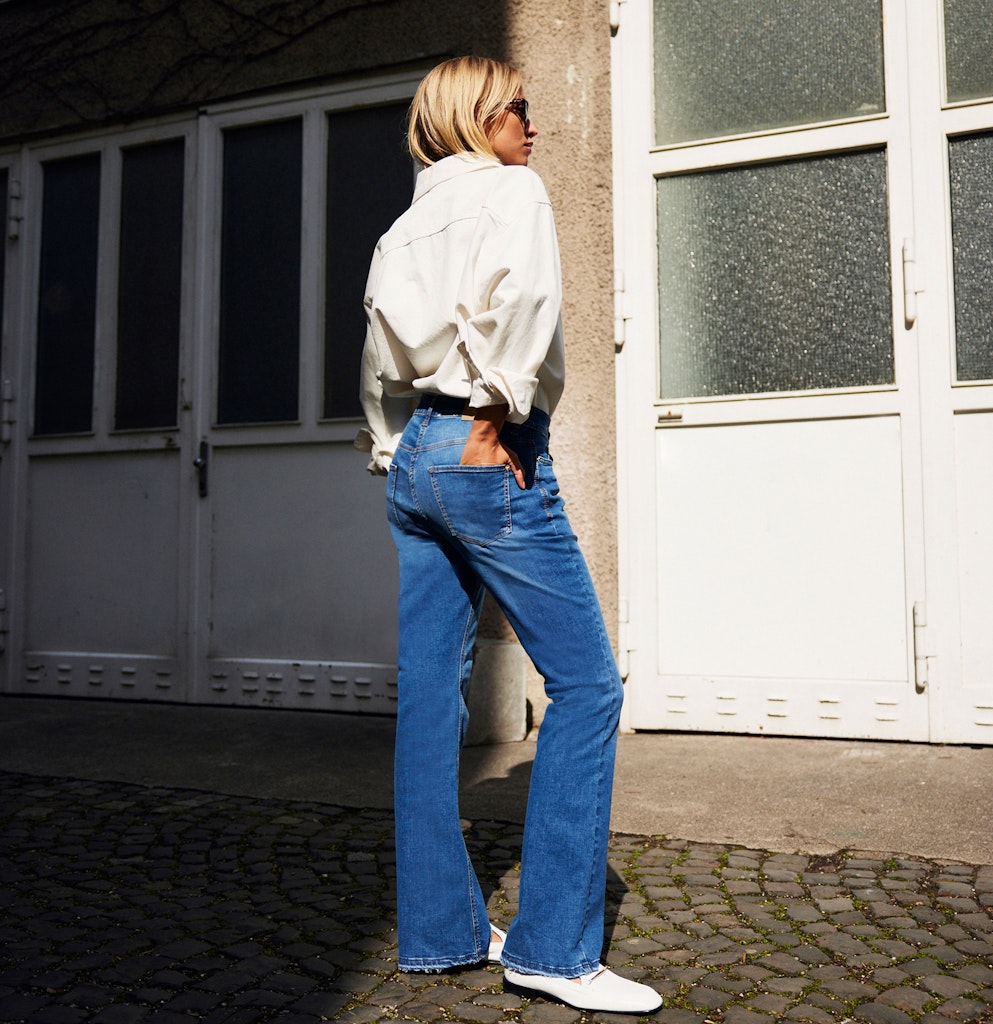 Mac Damen Jeans Medium Blue Aut