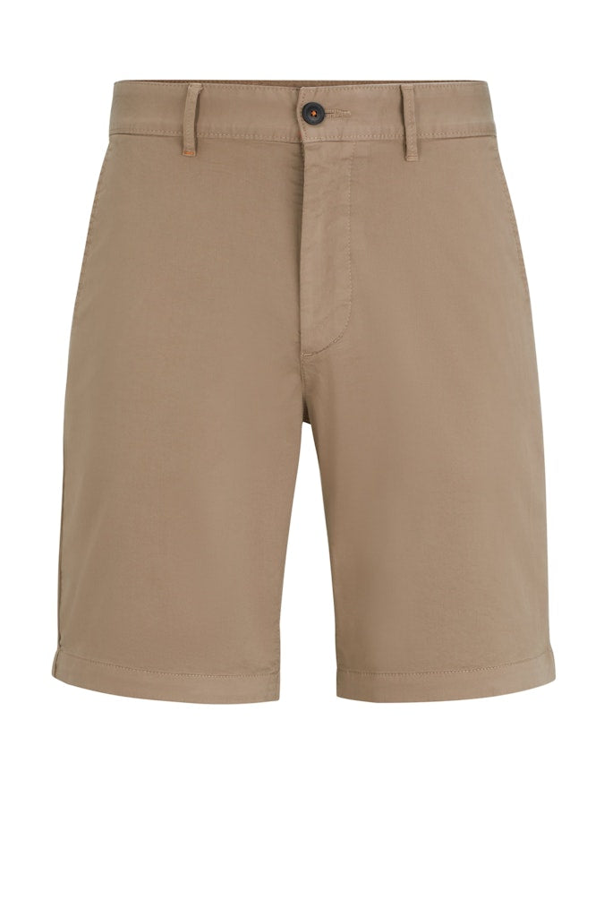 Boss Orange Herren Shorts  Open Brown