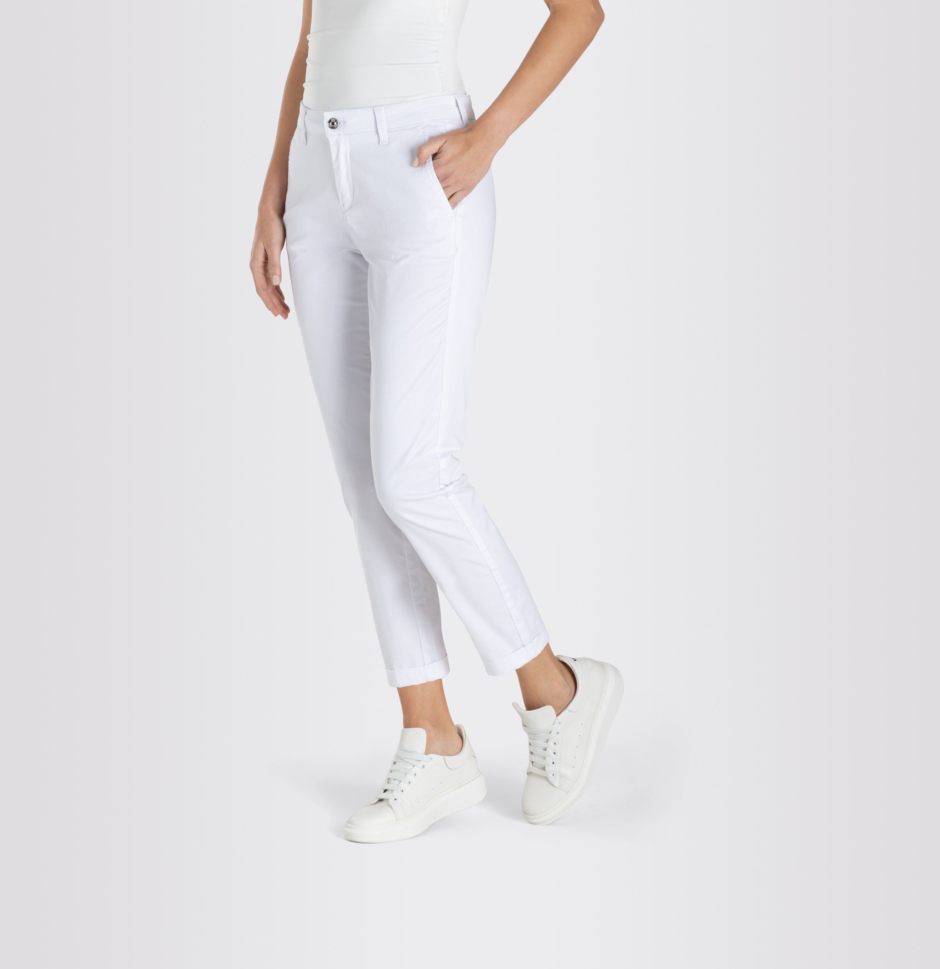 Mac Damen Hosen White