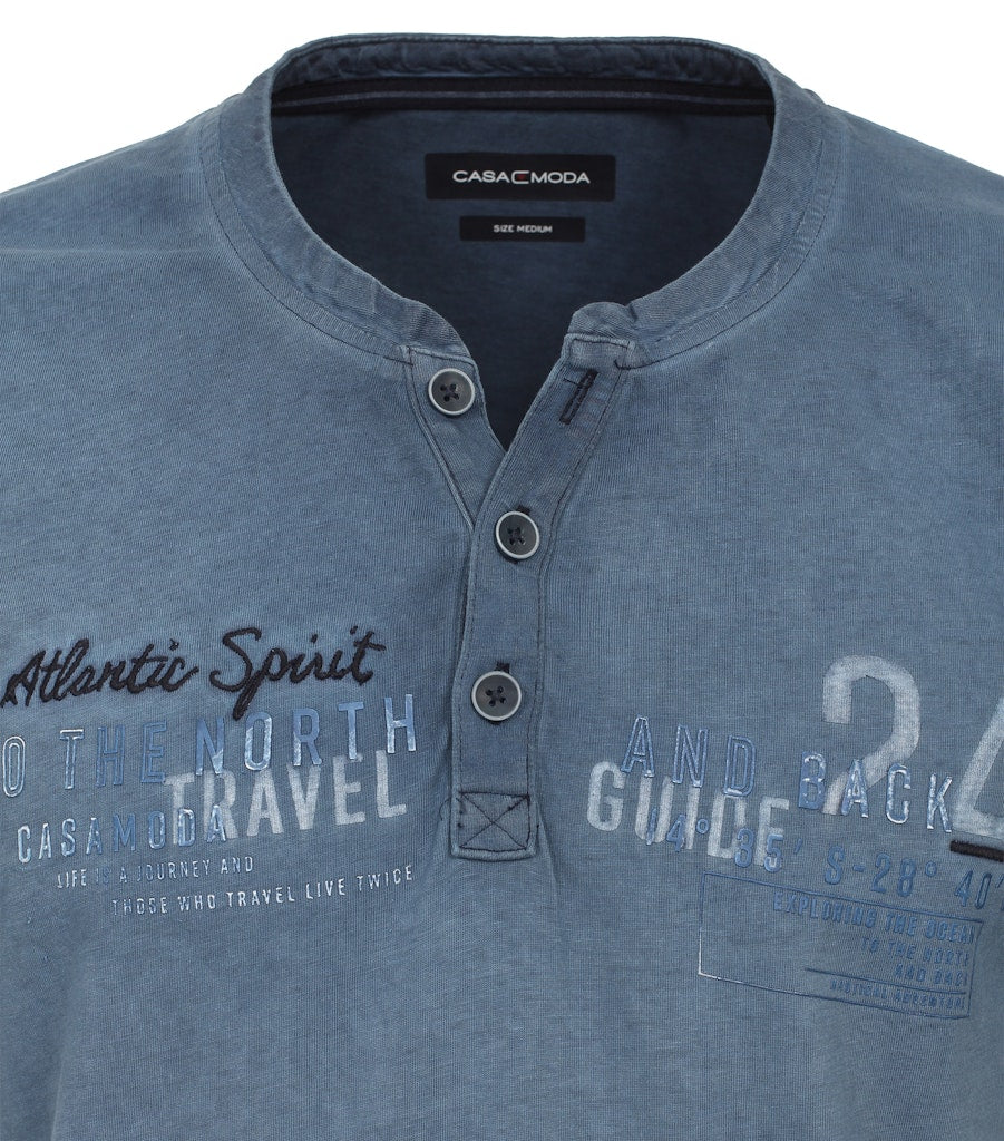 Casa Moda Herren T-Shirts kurz  Blau