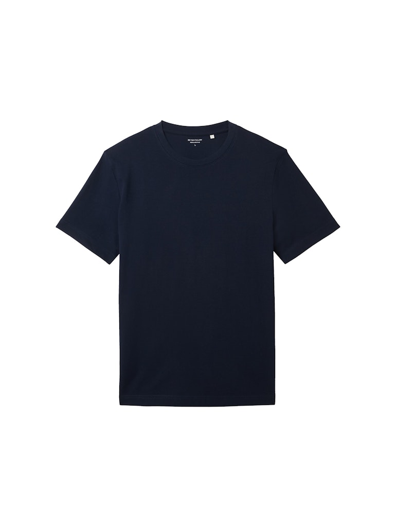 Tom Tailor Herren T-Shirts kurz Sky Captain Blu